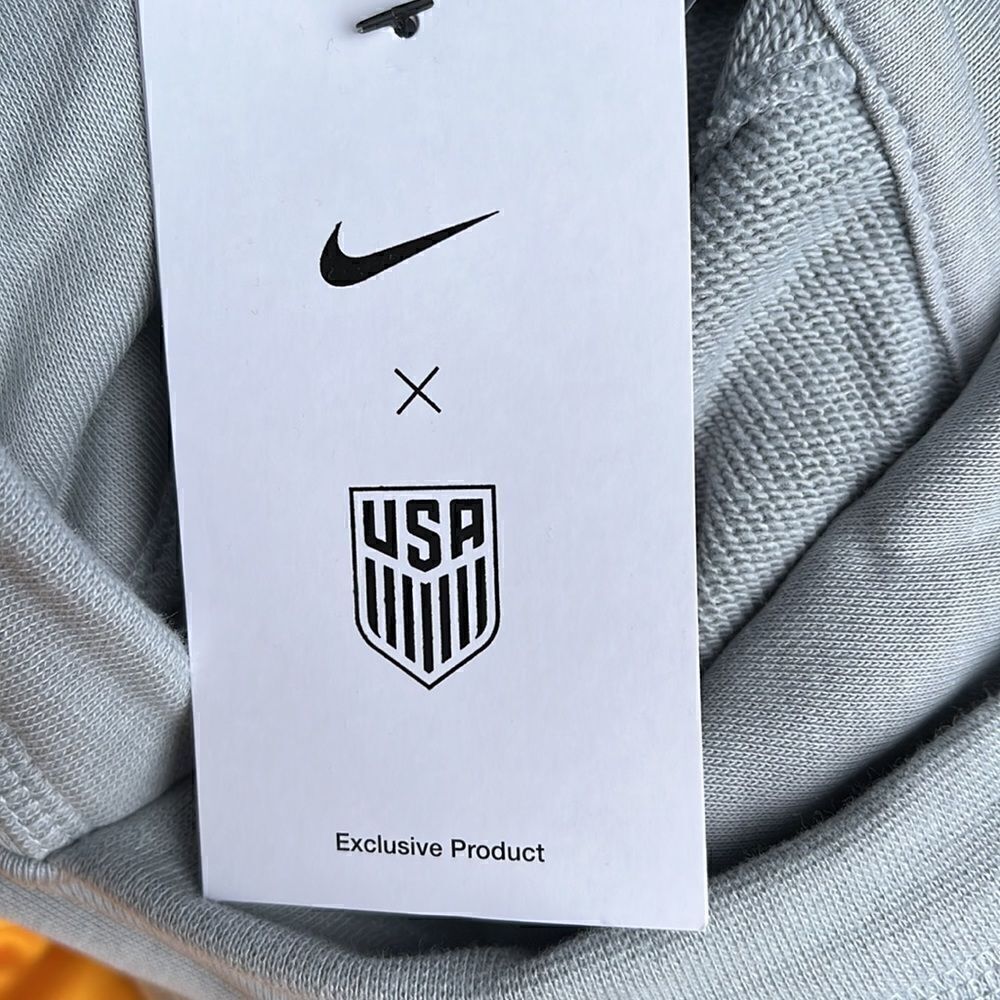 Nike NEW Team USA MNT Soccer Soft Fleece Travel Hoodie Hooded Sweater Sweatshirt - Picture 7 of 8